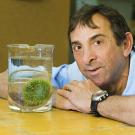 Photo: Rick Grosberg with sea anenome in jar