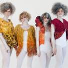 Some of Liz Murray's work, on display in Tactile Hues at the Craft Center Gallery.