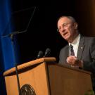 Photo: Ralph Hexter at podium.