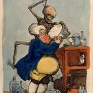 The Last Drop, by Thomas Rowlandson, 1811, etching with watercolor on paper