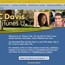 Photo: screen capture of the UC Davis on iTunes U page.