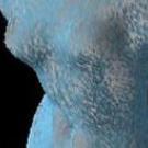 photo of statue of a torso showing movement across the surface