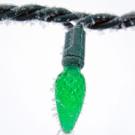 LED Christmas bulb in green