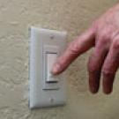 You need to switch them on, Lance Veit says of the bathroom lights in the Webster residence hall. But, in any of the hall&rsquo;s 83 bathrooms, if you forget to turn off the light when you leave, a motion detector in the fixture will do it for you&#2013266048