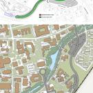 Graphics (2): "New" Old Davis Road, shown on two maps