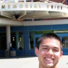 Army ROTC cadet David Darling outside the Memorial Union.