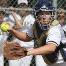 Photo: Deanna Menapace throwing a ball
