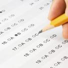 A multiple choice exam.