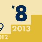 Graphic: stairs for 2012 and 2013 with a No. 9 and No. 8