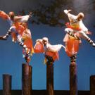 The Shaolin Warriors: monks from the temple in China where the kung fu martial art originated.