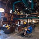 Inside the rennovated Silo.