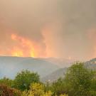 Fire in the distance.