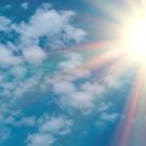 Sun and clouds, stock image