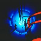 Photo: A look inside the MNRC's TRIGA reactor