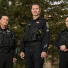 Three police officers.