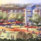 Graphic: rendering of West Village neighborhood