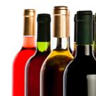 Bottles of wine in a group