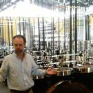 Photo: Andrew Waterhouse in winery