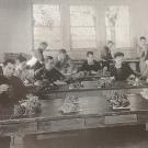 Historical photo of a classroom at UC Davis in 1925