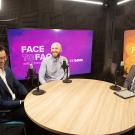 Chancellor Gary May with Rain Sun and Sam Louderback