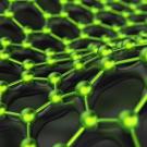 Mesh of green molecules