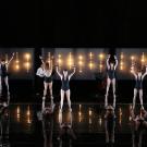 This weekend in Circa's "Opus", 10 acrobats and the Debussy String Quartet celebrate the music of Russian composer Dmitri Shostakovich in a work of stunning power, virtuosity and physical poetry (Justin Nicholas/ photography).