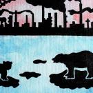 Painting of bears by Mina Bedogne