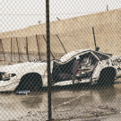 M.F.A. candidate Brenton Haslam's 'Smashed Car' will be on display at the annual Arts & Humanities 2025 Graduate Exhibition at the Manetti Shrem Museum of Art which is opening this Thursday, June 5. (Courtesy of the artist)