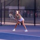 Tennis player on the court