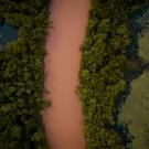 The Bad River on the reservation of the Bad River Band of Lake Superior Tribe of Chippewa (Ojibwe).