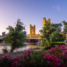 Sacramento Tower Bridge in Spring