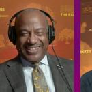 Screenshot of Chancellor Gary S. May video chatting with Jennifer Gross.