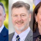 Combined photos of Michael Condrin, Bruce Lee Hall and Susan Murin