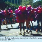 Skaters with balloons