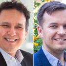 John F. López and Jonathon Schofield headshots,combo