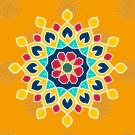 A decorative multi-pronged star shape