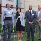 Award winners and administrators, posed group photo