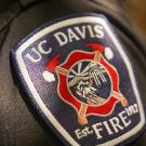 A shoulder patch for the UC Davis Fire Department