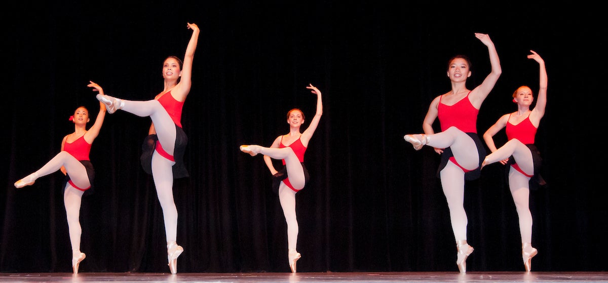 UC Davis' Dance Revolution performs on stage.