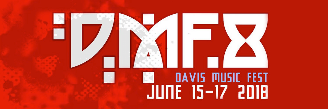 The Davis Music Fest 8 logo.
