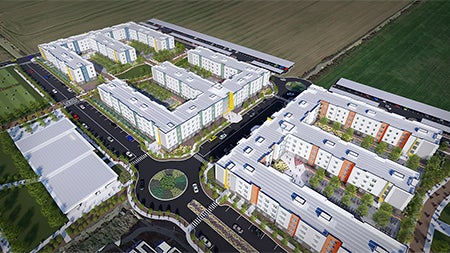 Rendering of The Green at West Village