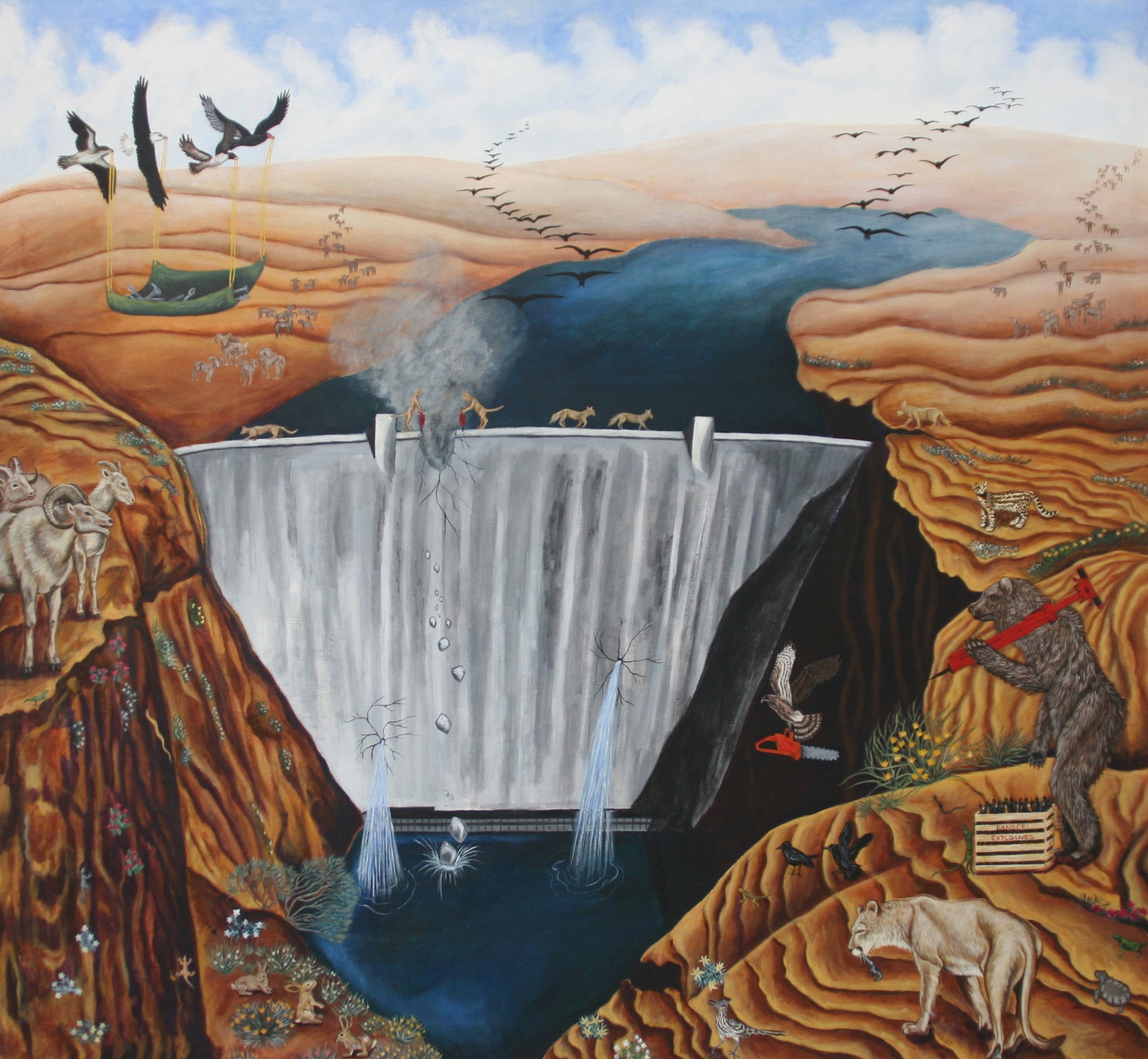 Acrylic "Free the River"