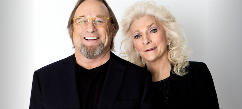 A photo of Stephen Still and Judy Collins.